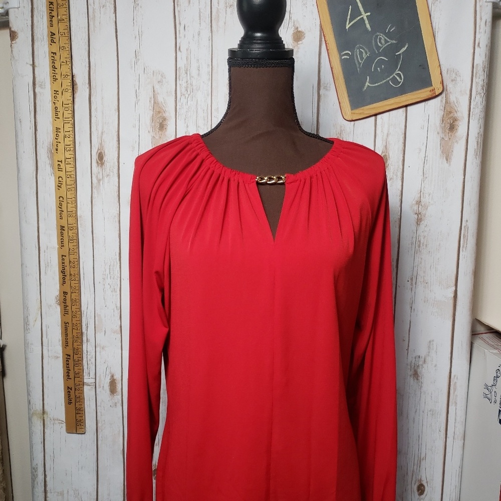 MICHAEL KORS  Long sleeve tunic RED
